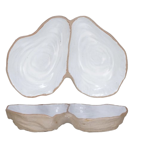 Oyster Shell Ceramic Dish