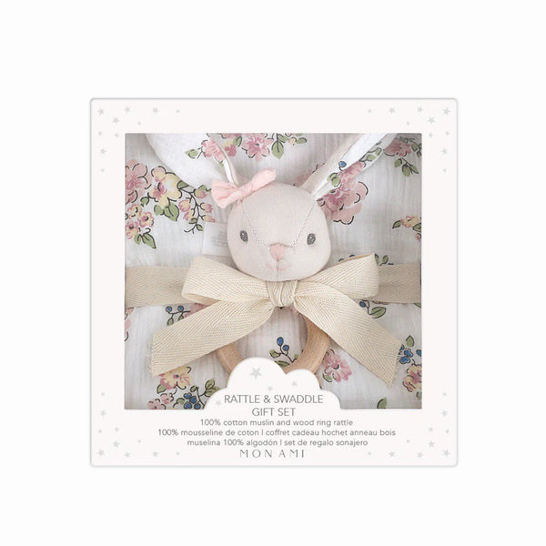 Rattle and Swaddle Gift Set