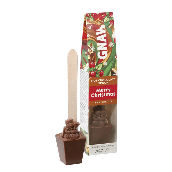 Gnaw Merry Christmas Milk Chocolate Spoon