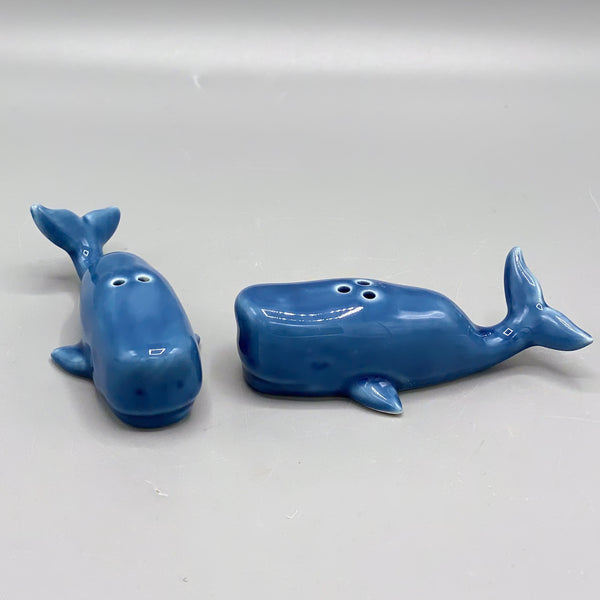 Whale Salt & Pepper Shakers