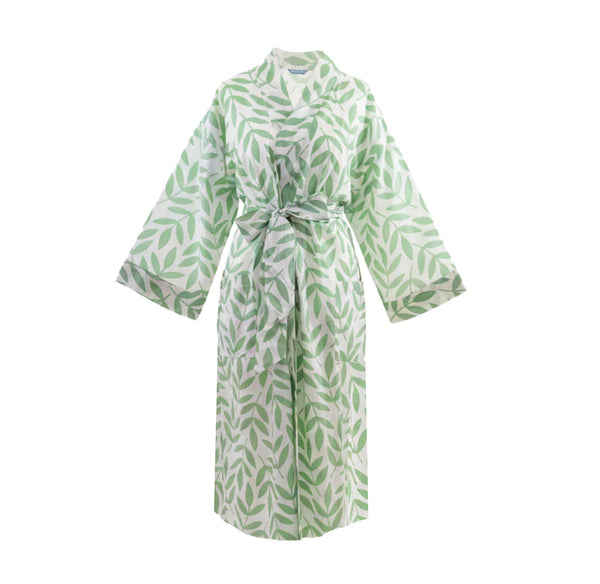Lime Tree Block Printed Kimono