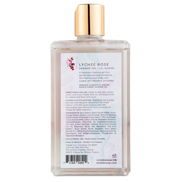 Mistral Luxe Shower Gel Lychee Rose