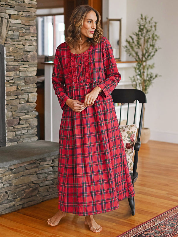 April Cornell Fireside Check Nighty