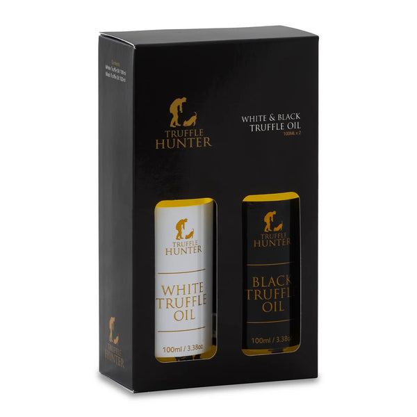 Truffle Hunter Black & White Truffle Oil Set