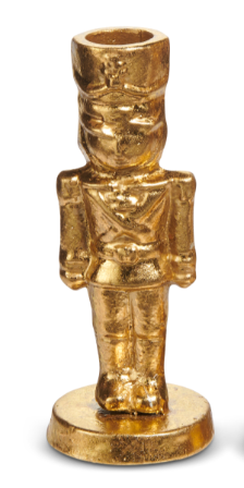 Gold Nutcracker Candlesticks