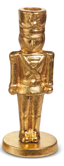 Gold Nutcracker Candlesticks