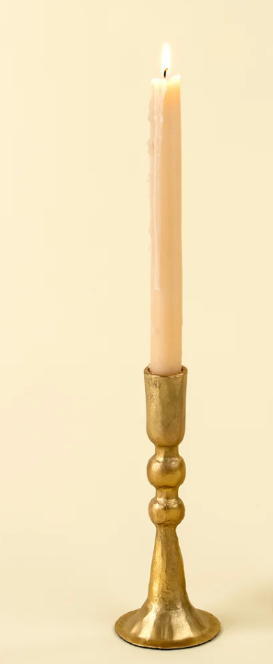 Caldera Gold Forged Candlestick Holder