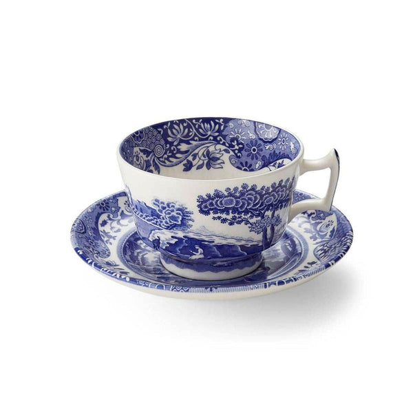 Blue Italian 7oz Cup and Saucer