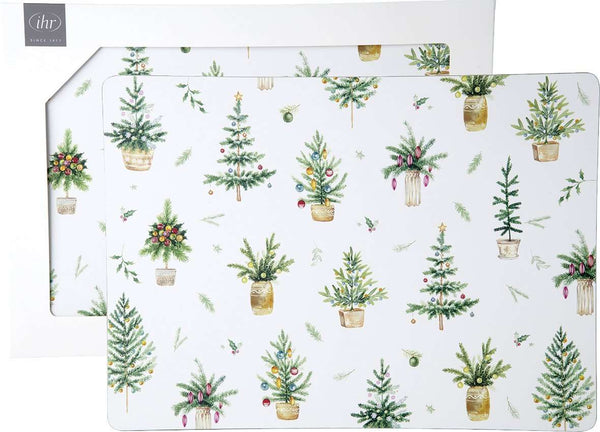 Christmas Cork Backed Placemats, Set of 2