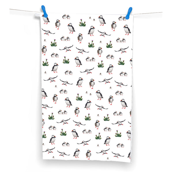 Chloë Gardner Puffin Tea Towel