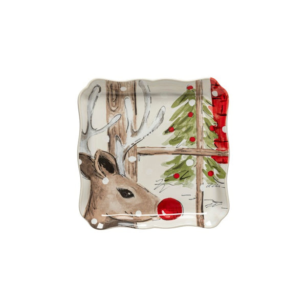 Deer Friends Square Tray