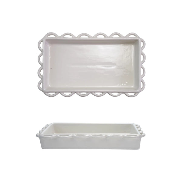 Scalloped Edge Guest Napkin Holder