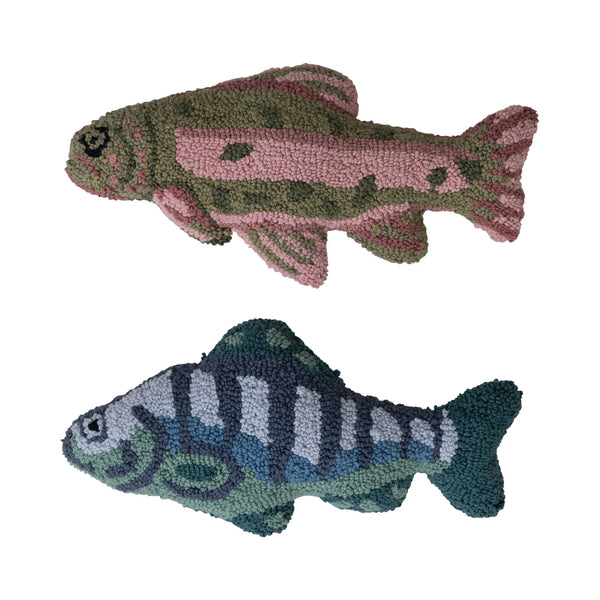 Tufted Fish Shaped Pillow
