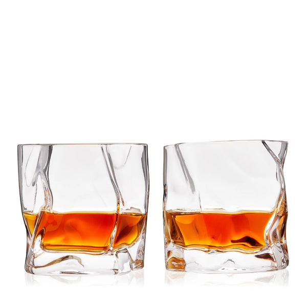 Viski Crystal Molten Tumblers