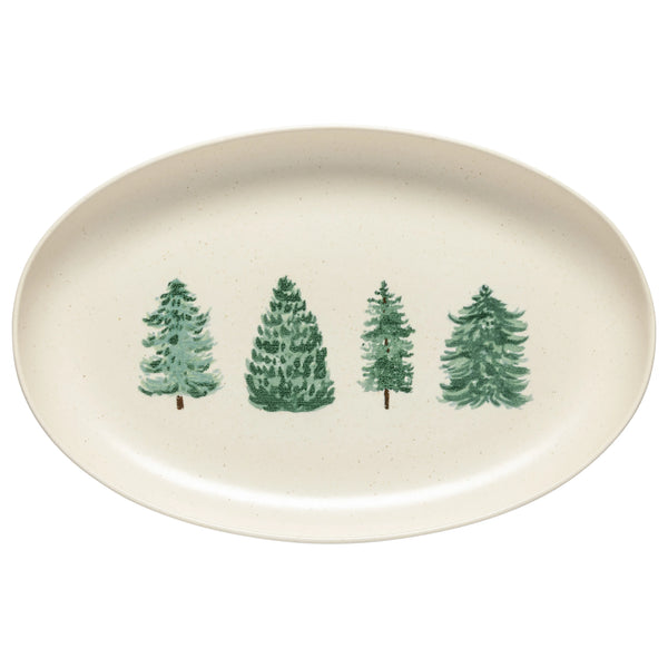 Casafina Pacifica Christmas Tree Oval Platter