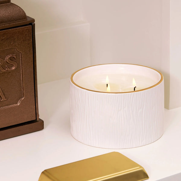 Thymes Frasier Fir Ceramic 3-Wick Candle