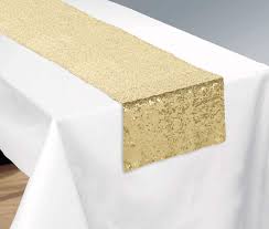 Gold Sequin Table Runner
