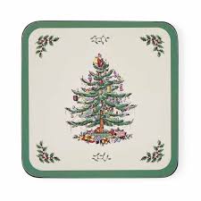 Christmas Tree Coasters Set of 6
