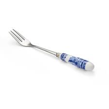 Blue Italian Pastry Fork