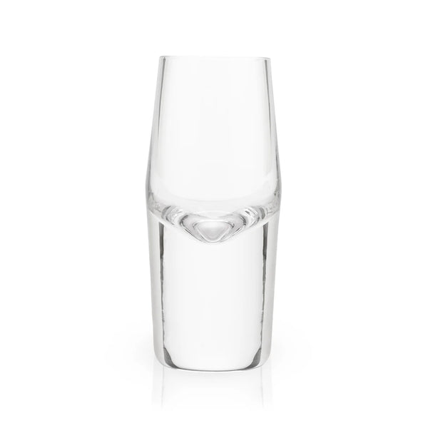 Viski Raye Crystal Heavyweight Shot Glasses Set of 2