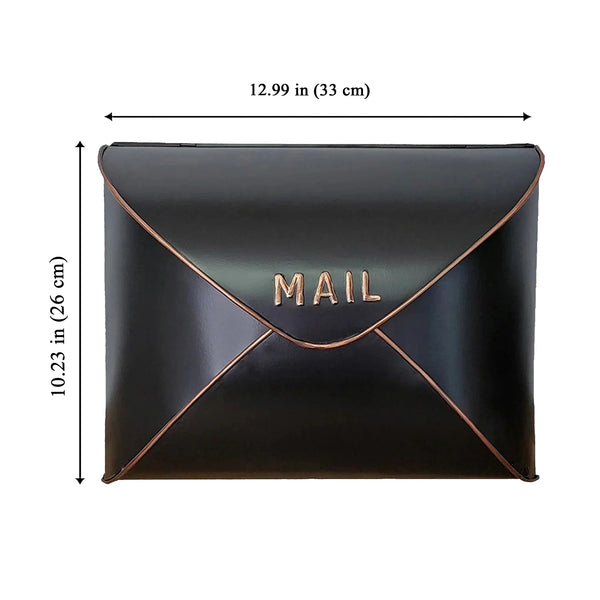 Large Envelope Mailbox with Antique Copper