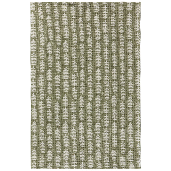 Block Print Waffle Tea Towel