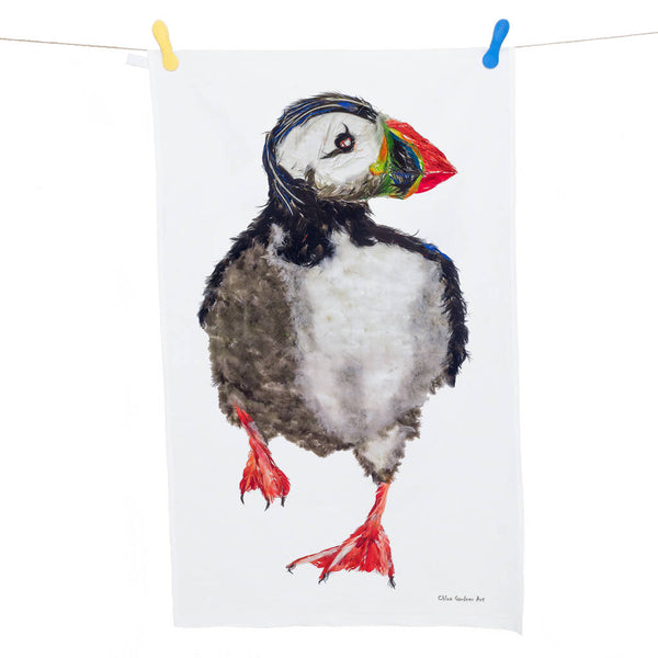 Chloë Gardner Puffin Tea Towel