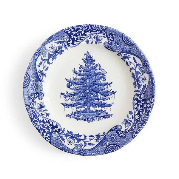 Blue Italian Christmas 8" Plate