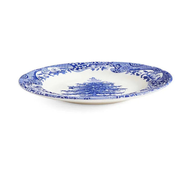 Blue Italian Christmas 8" Plate