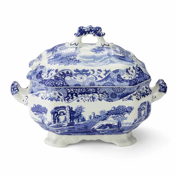 Blue Italian Soup Tureen