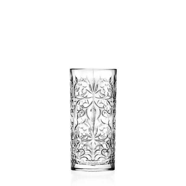 Tattoo Pressed Glass High Tumbler Set of 6