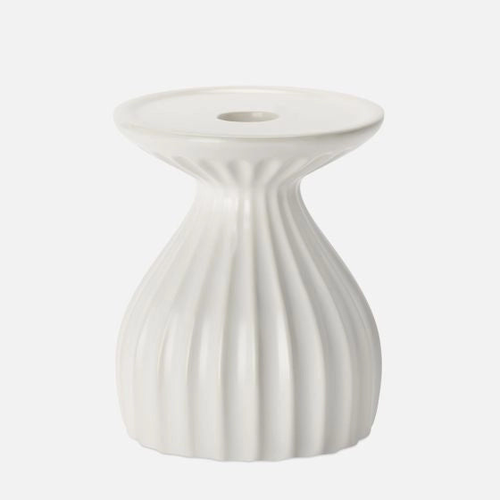 Ribbed Contour Candle Holder
