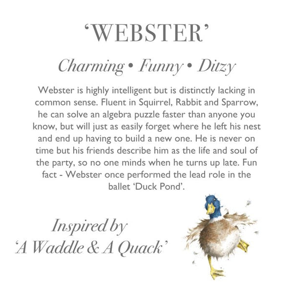 Wrendale Large Duck Webster Plush