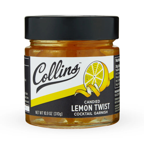 Candied Lemon Twist Cocktail Garnish