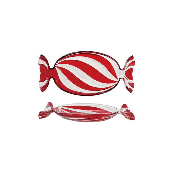 Glass Candy Shaped Dish