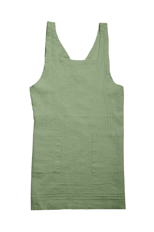 Linen Cross-Back Apron