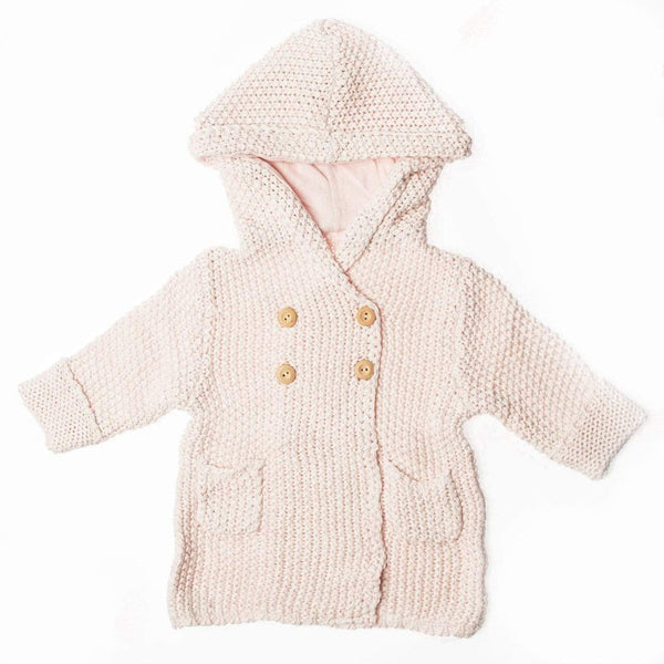 Beba Bean Crochet Knit Hoodie