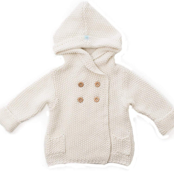 Beba Bean Crochet Knit Hoodie