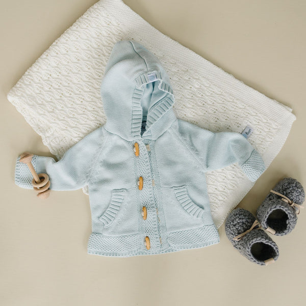 Beba Bean Toggle Button Knit Hoodie